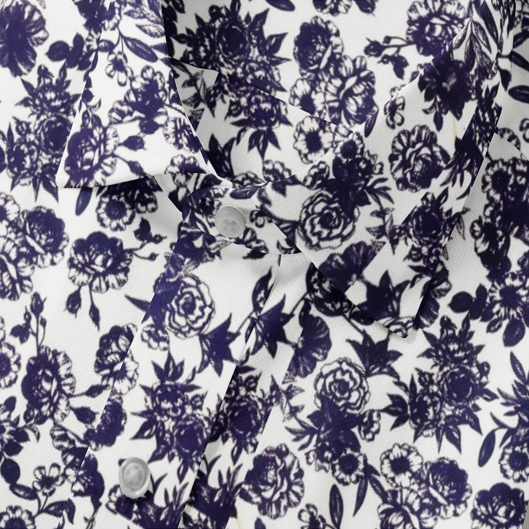 Navy Nautical Bloom Shirt