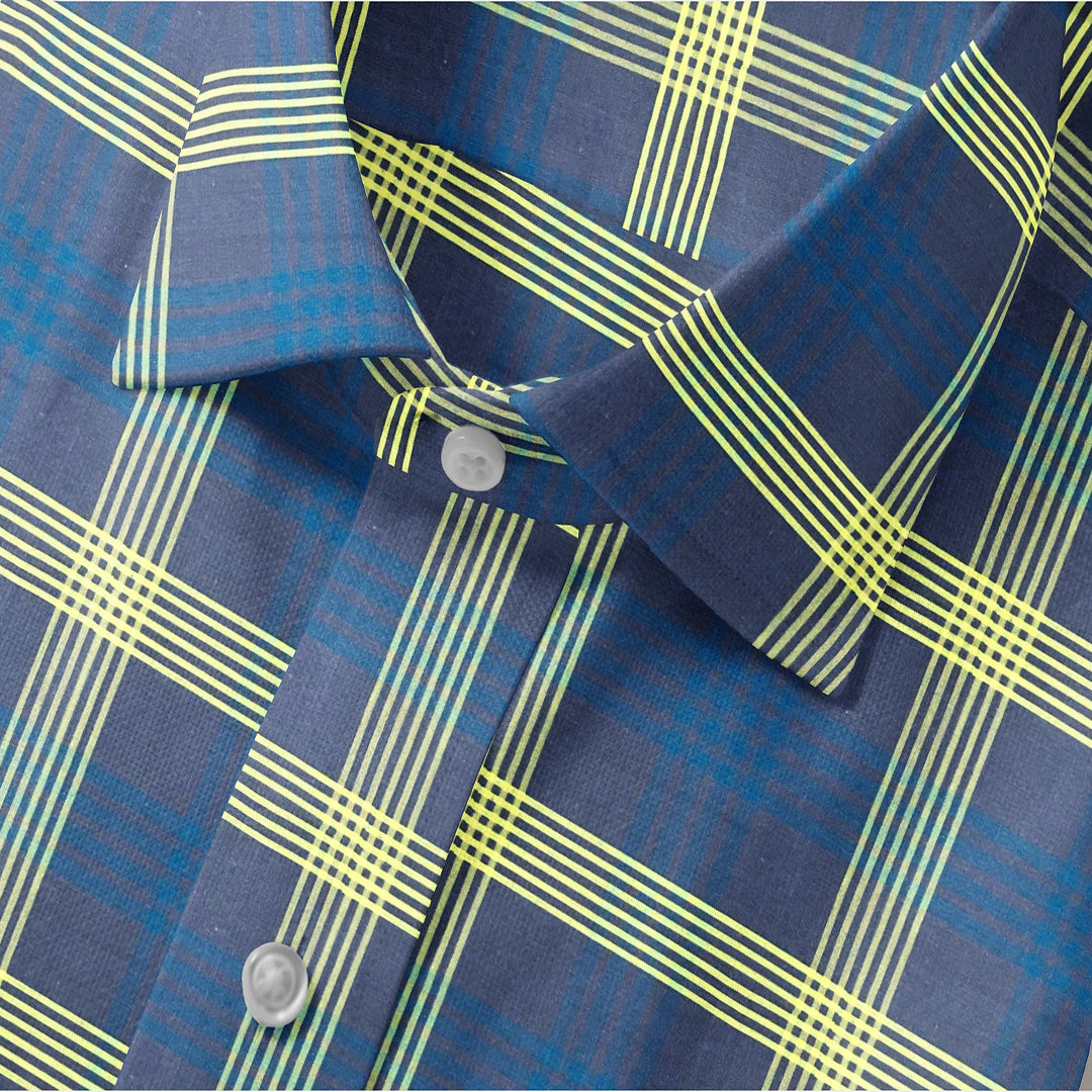 BritBurst Yellow Check Shirt