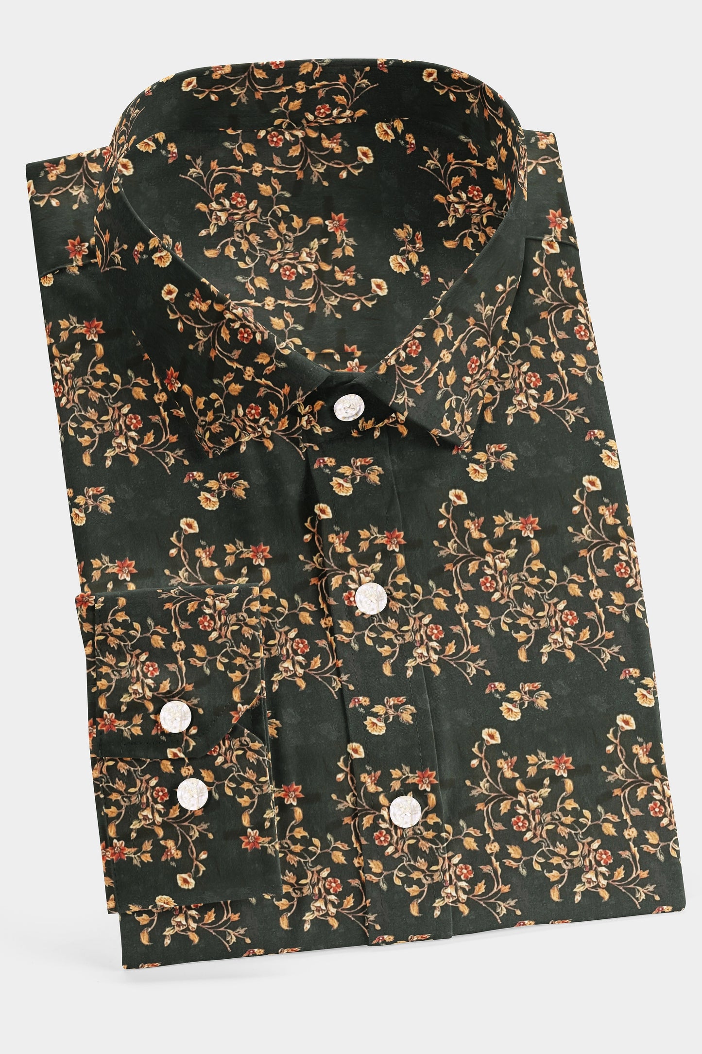 Black Orchid Print Shirt