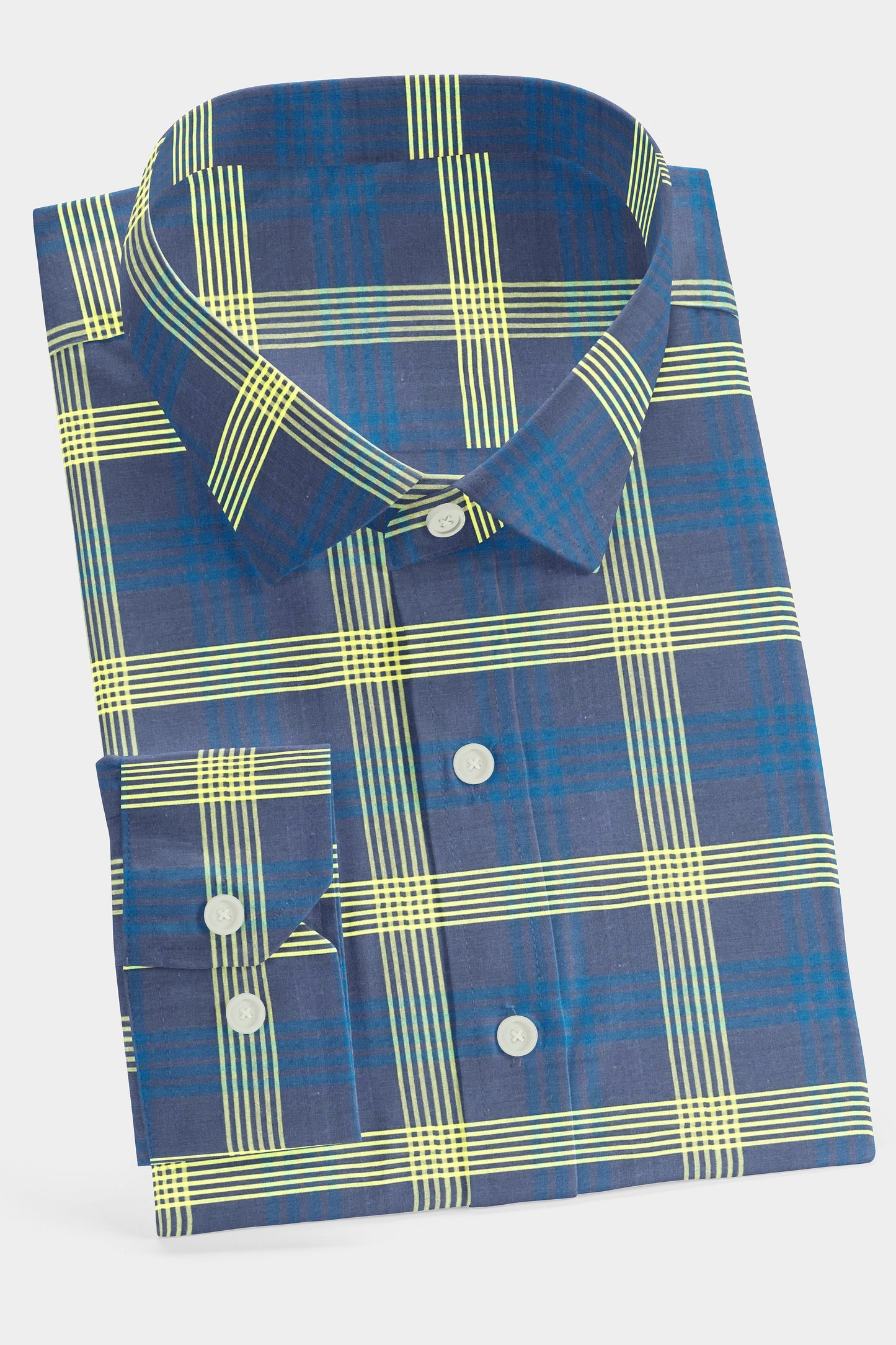 BritBurst Yellow Check Shirt