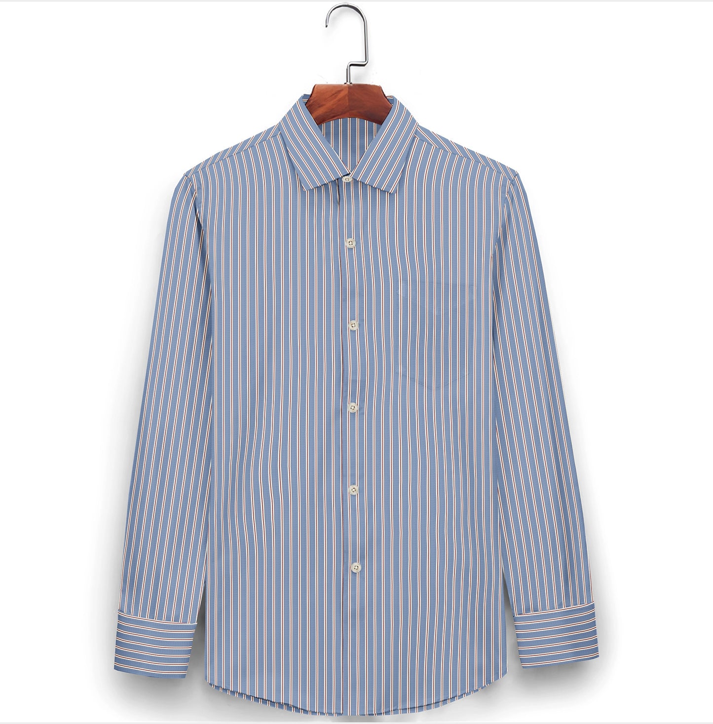 Fiery Blue Striped Shirt