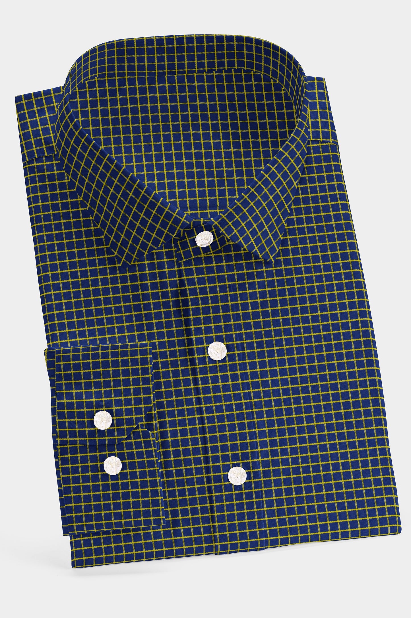 Midnight Blue Canary Check Shirt