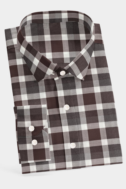 Cinnamon Twill Check Shirt