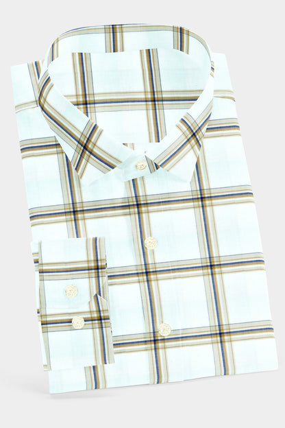 White Window Pane Check Shirt