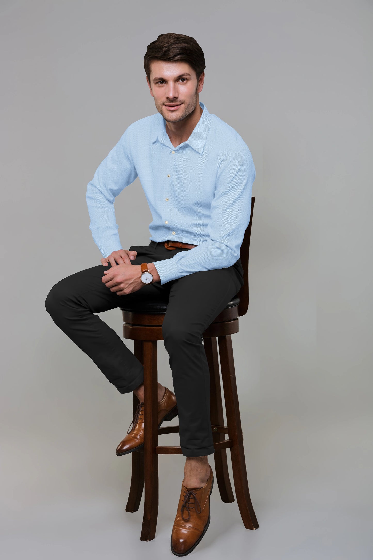 Buckingham Blue Twill Shirt