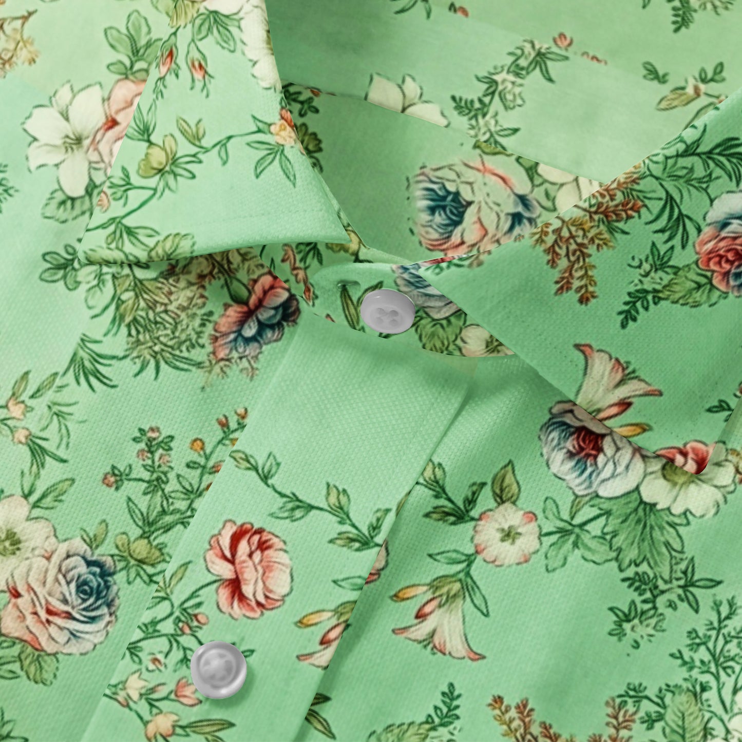 Mint Orchid Print Shirt