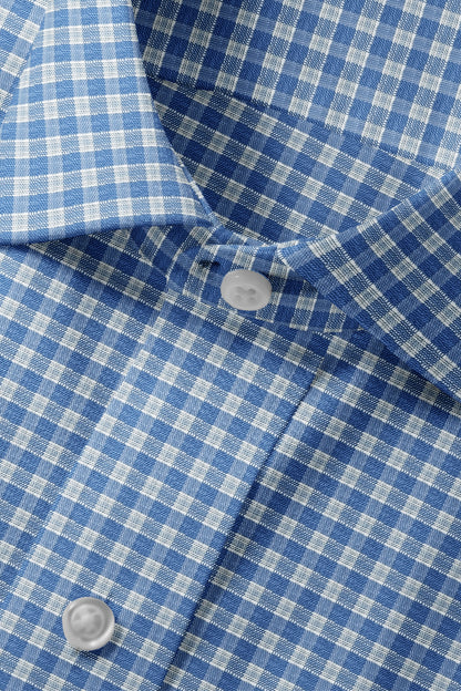 Linen Blue gingham
