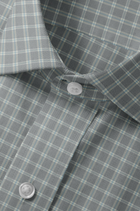 Grey Brushed Cotton Shirt