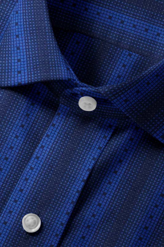Azure Jacquard Shirt