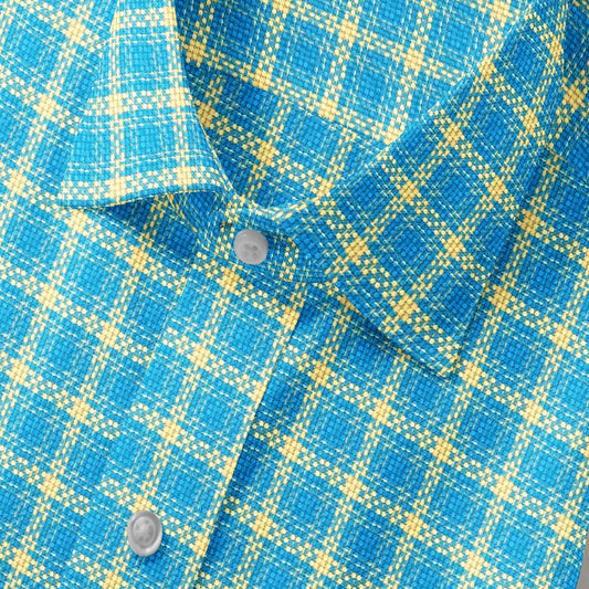 Aqua Whisper Check Shirt