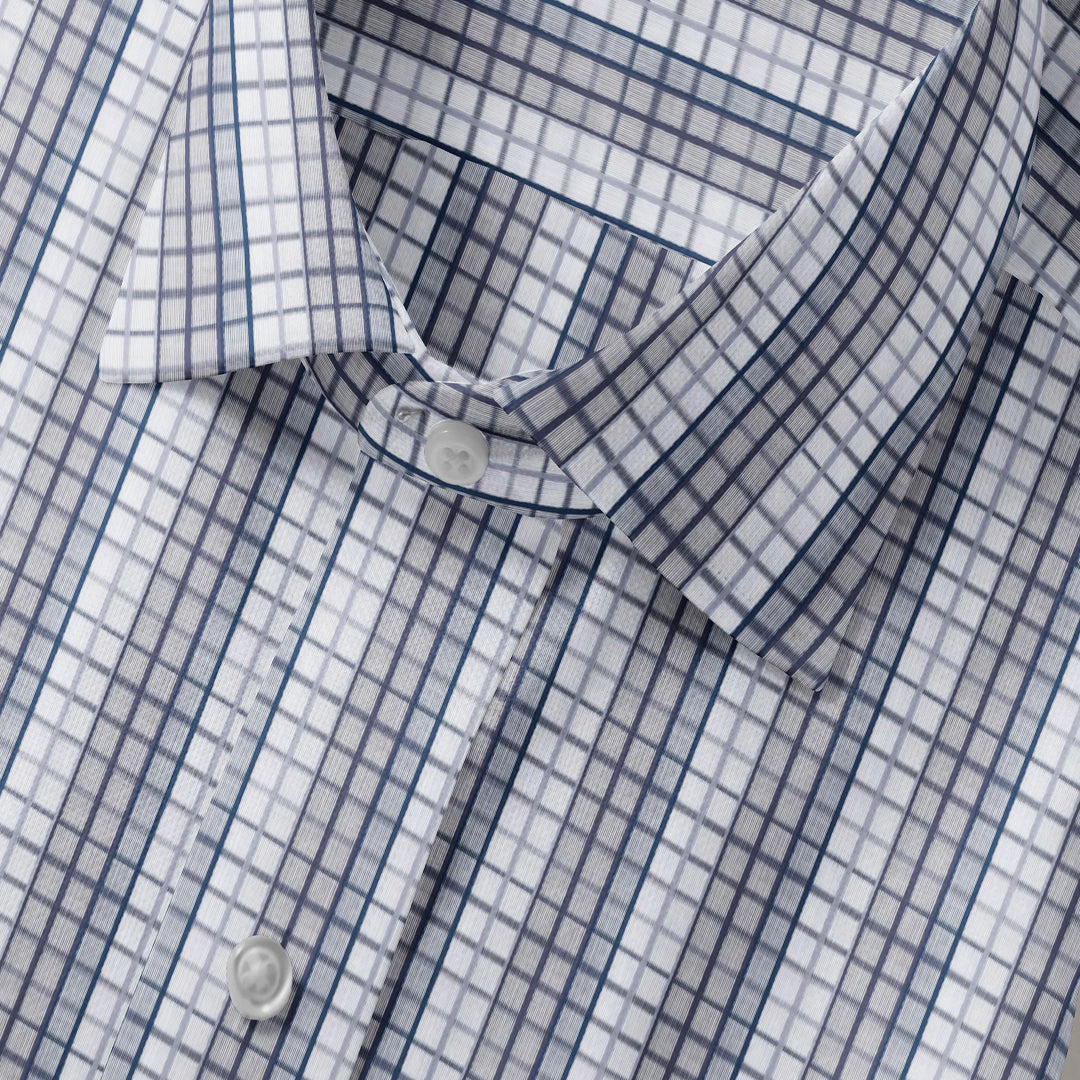 Grey Manor Check Shirt