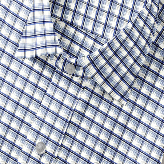 Sapphire Skyline Checkered Shirt