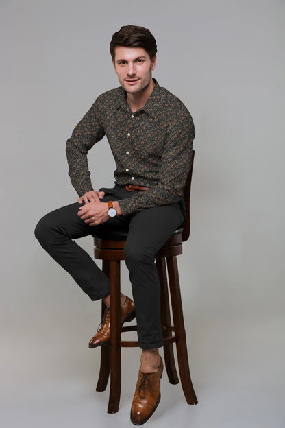 Black Flower Shirt