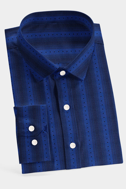 Azure Jacquard Shirt