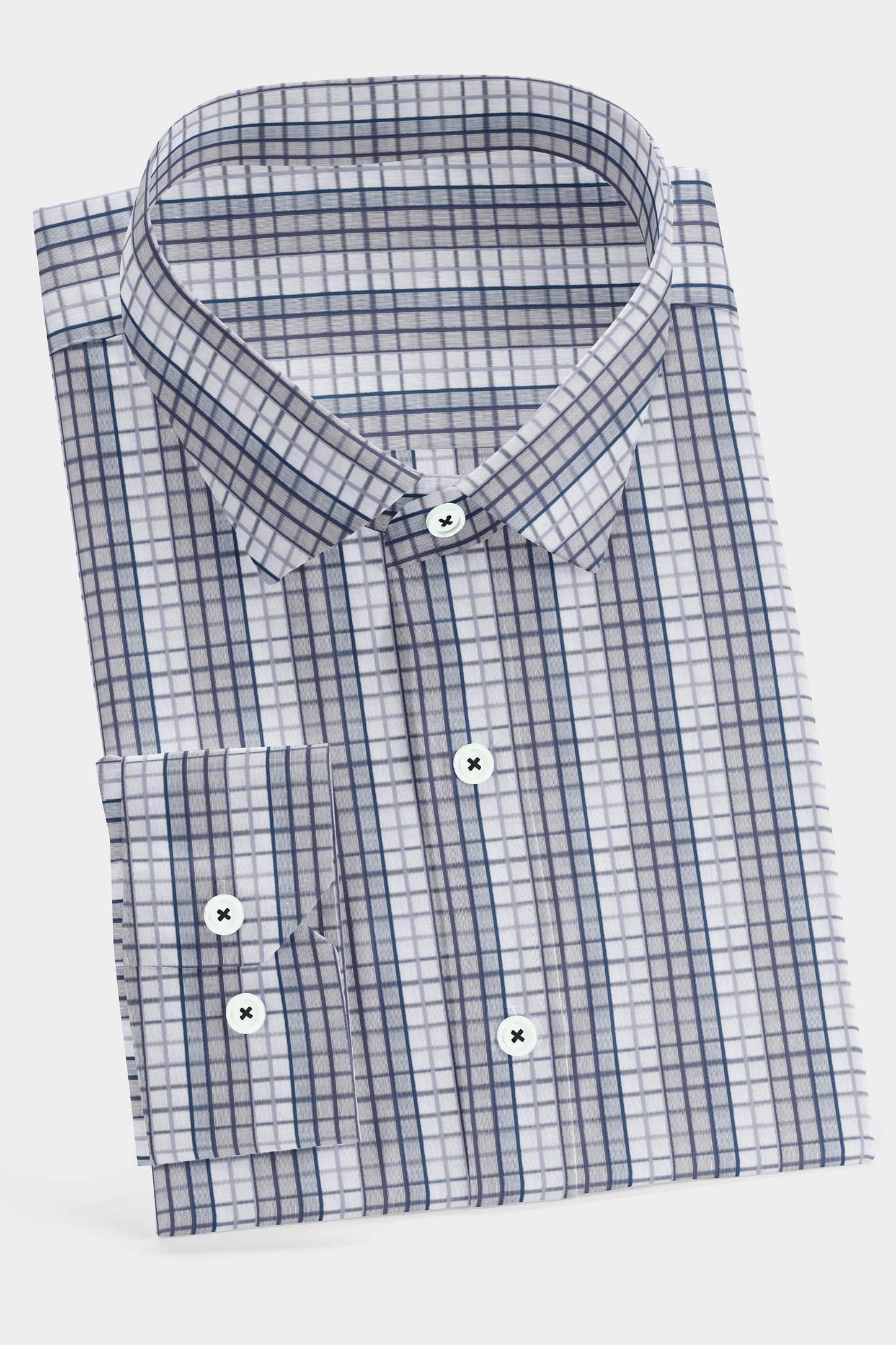 Grey Manor Check Shirt
