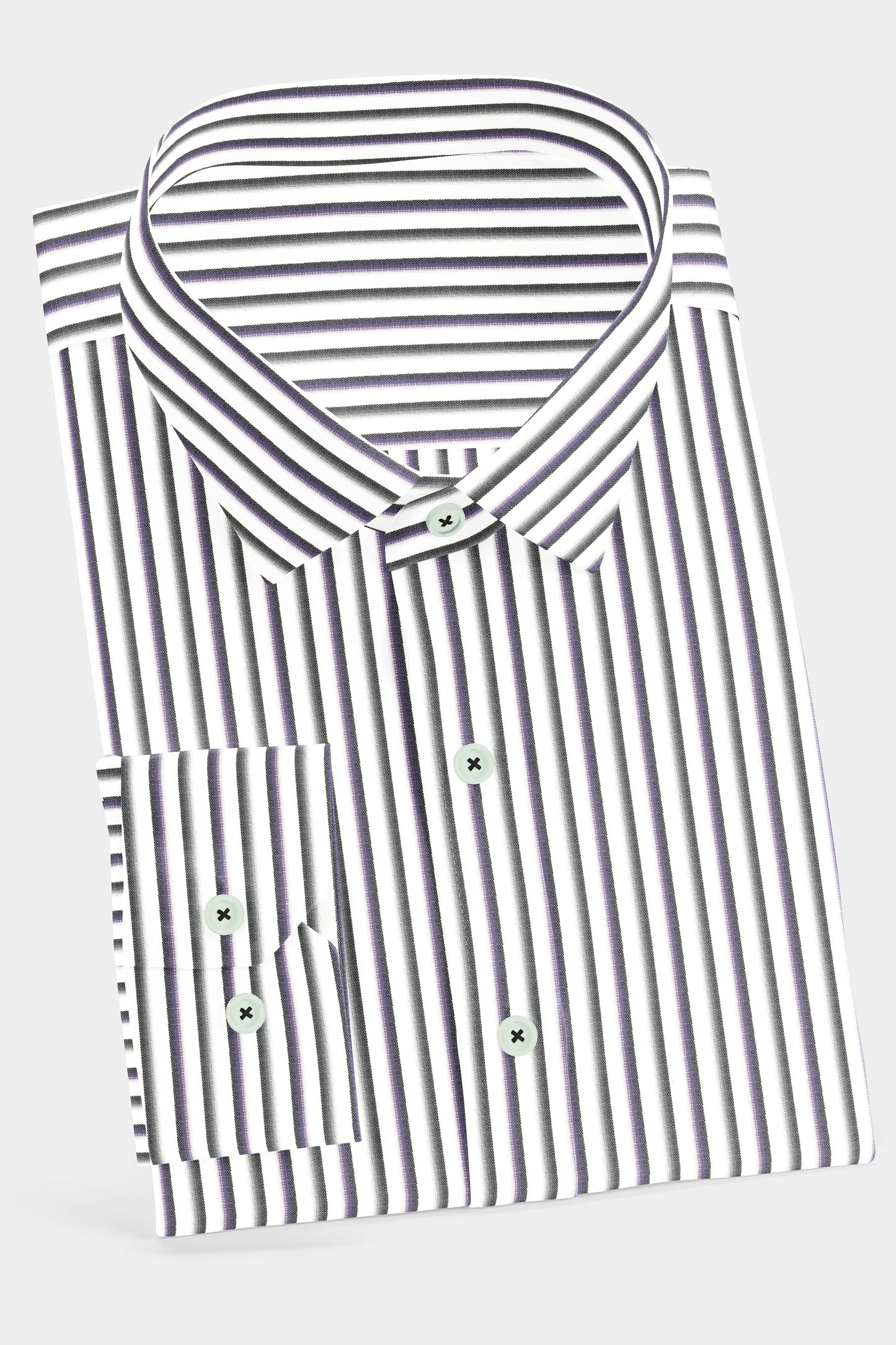 Grey Dreams Striped Shirt