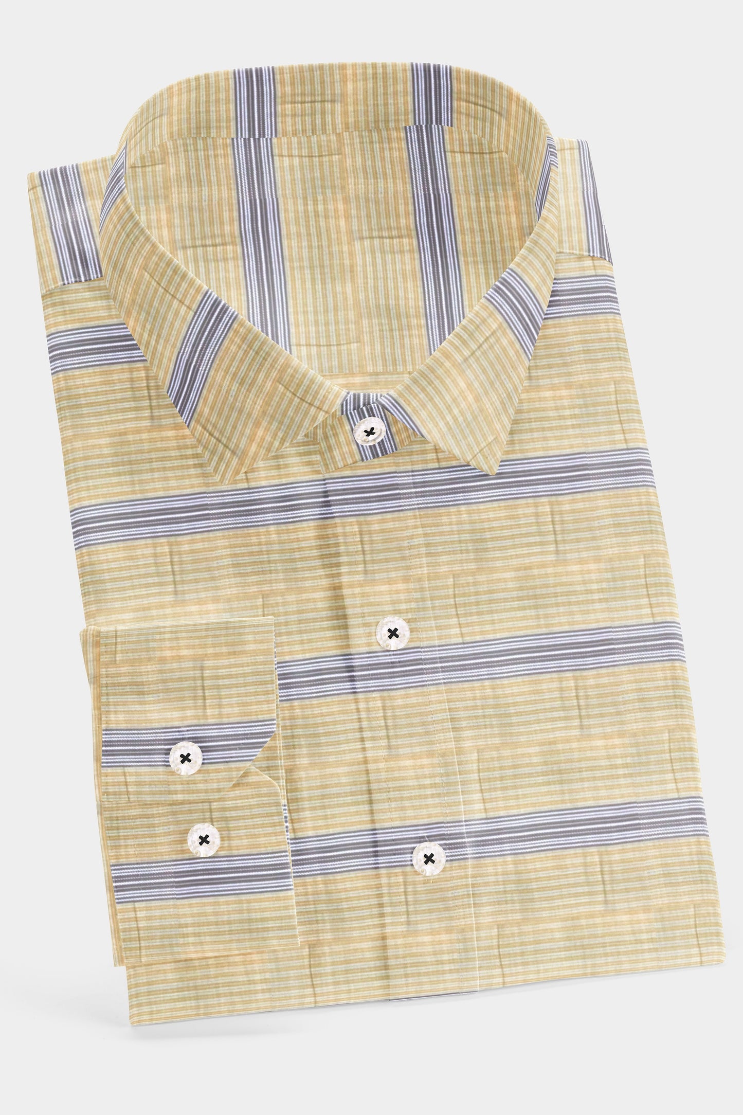 Cappuccino Waves Seersucker Shirt