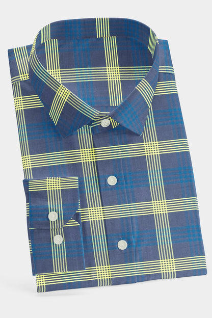 BritBurst Yellow Check Shirt