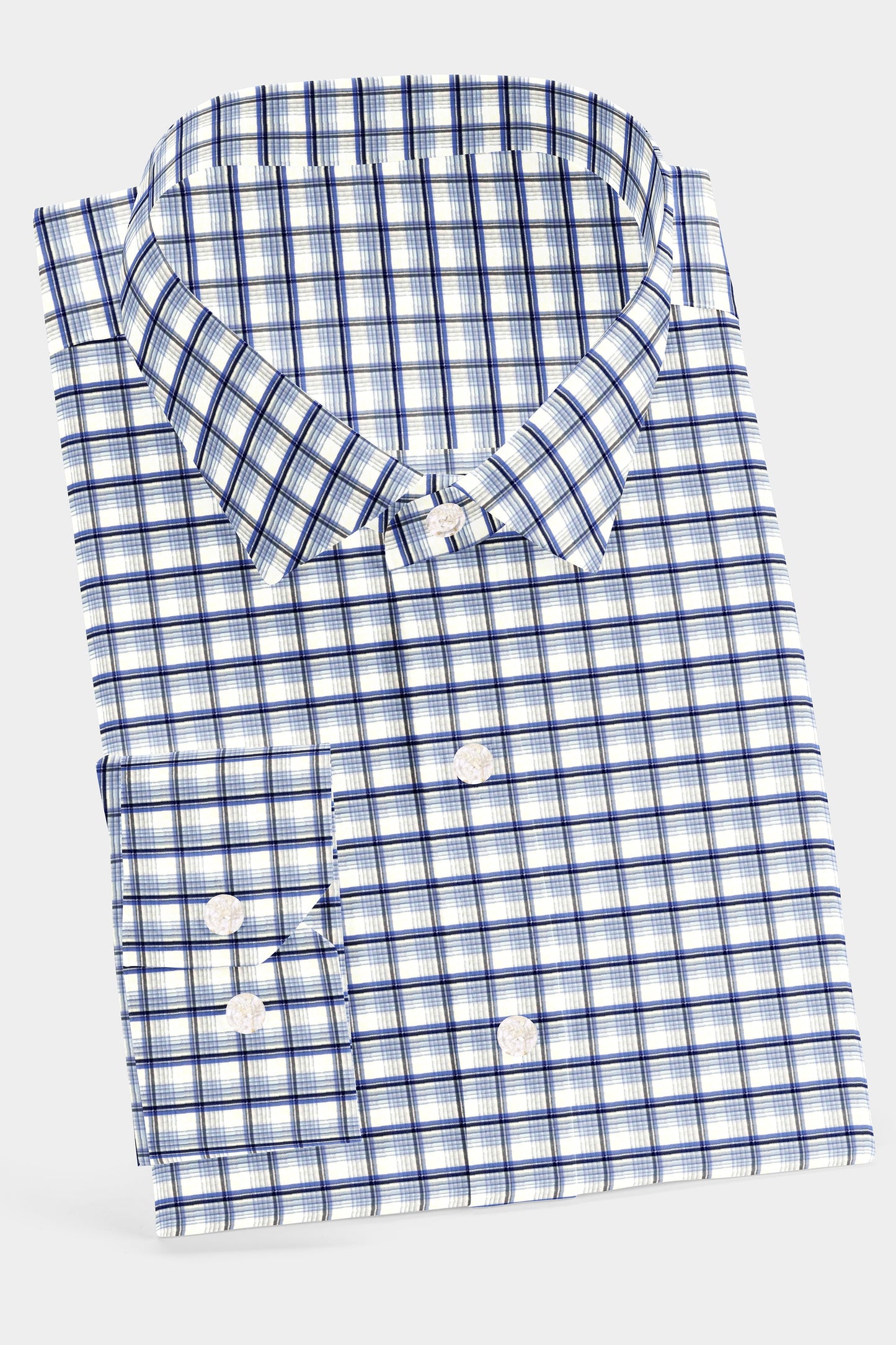 Sapphire Skyline Checkered Shirt