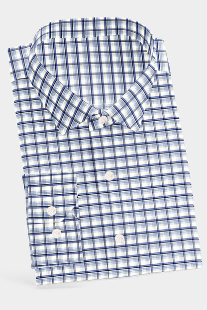 Sapphire Skyline Checkered Shirt