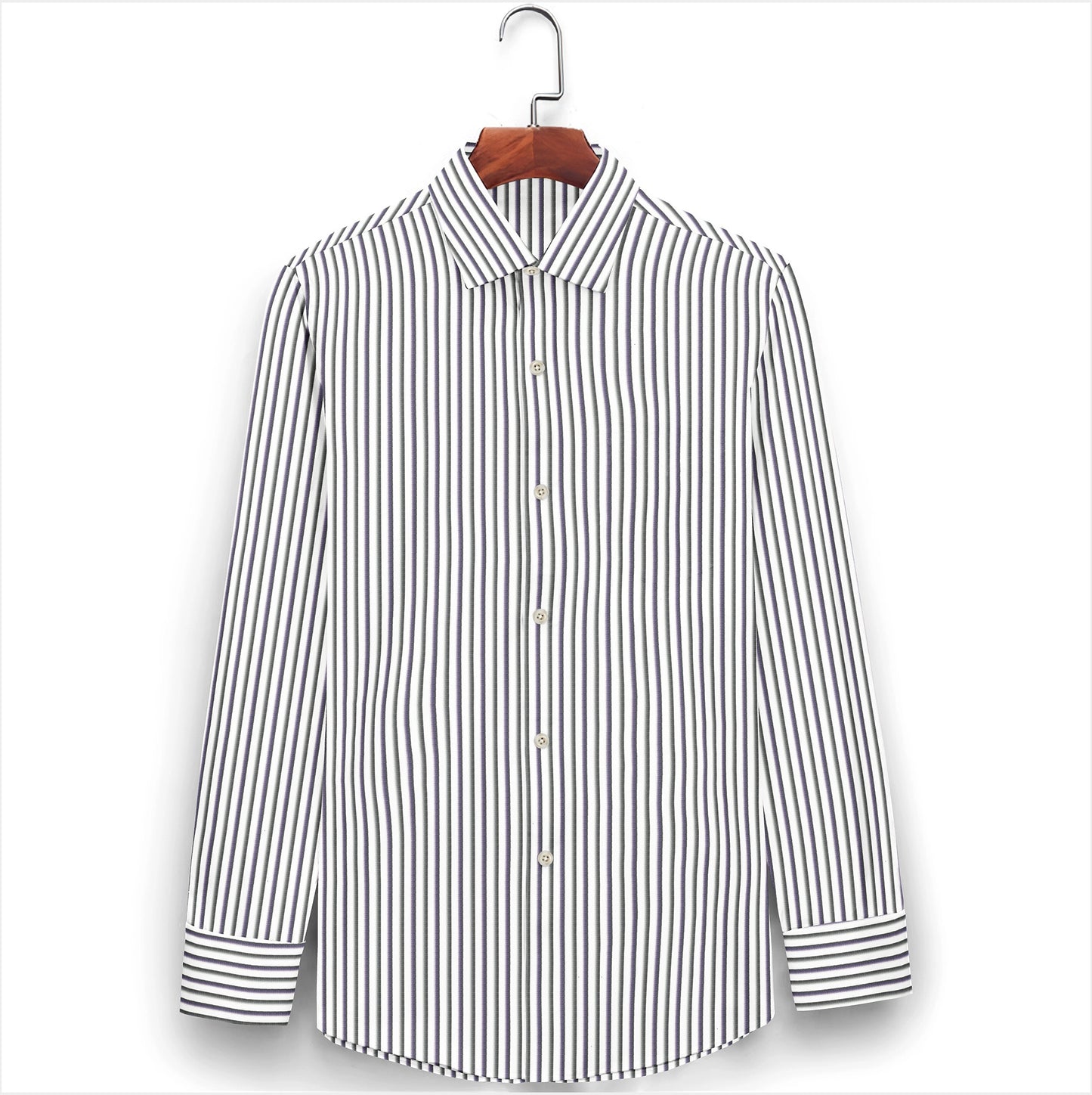 Grey Dreams Striped Shirt