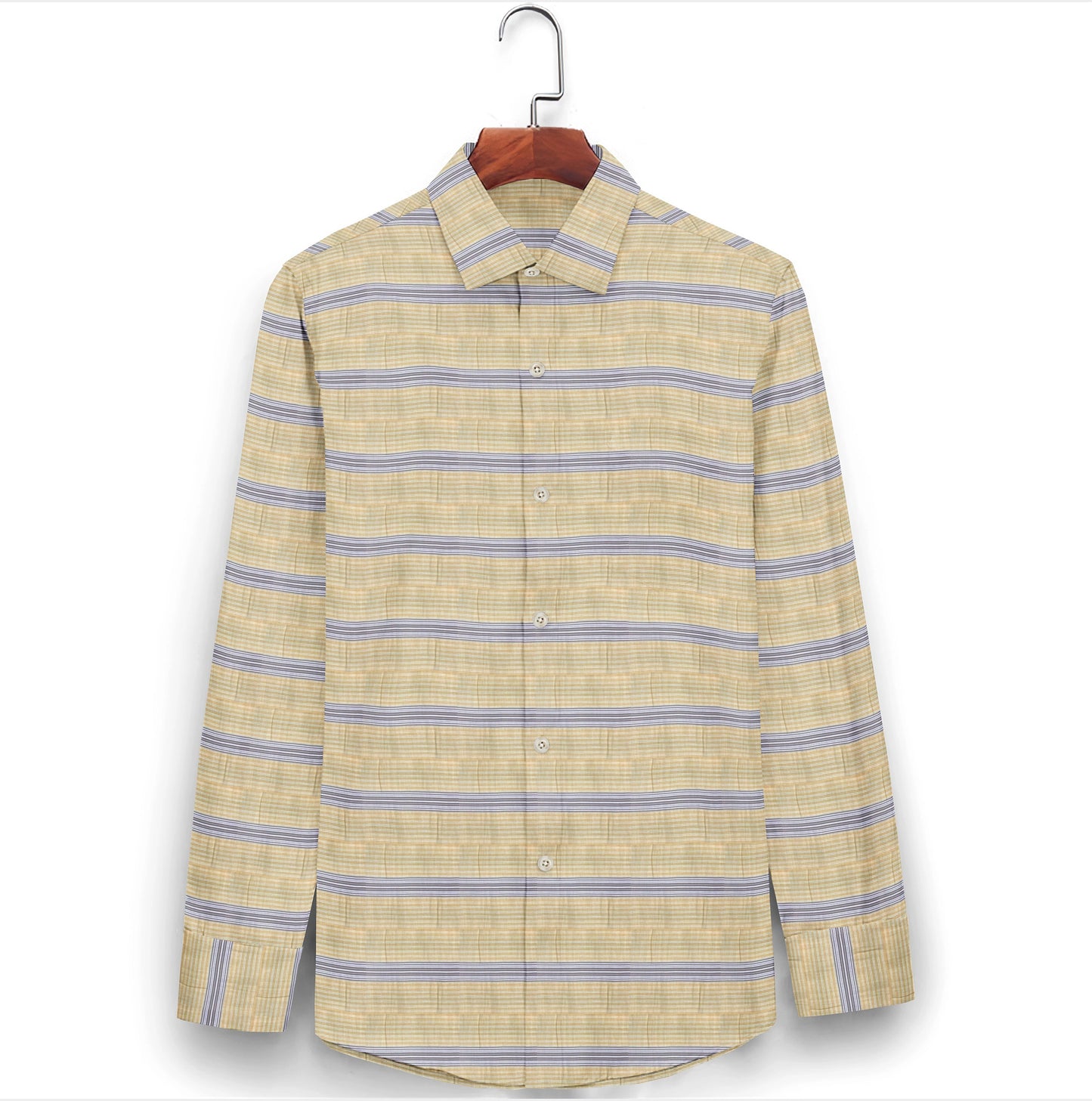 Cappuccino Waves Seersucker Shirt