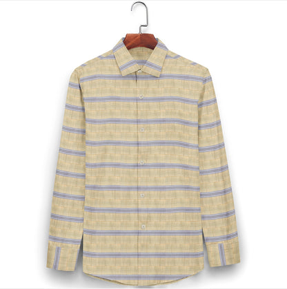 Cappuccino Waves Seersucker Shirt