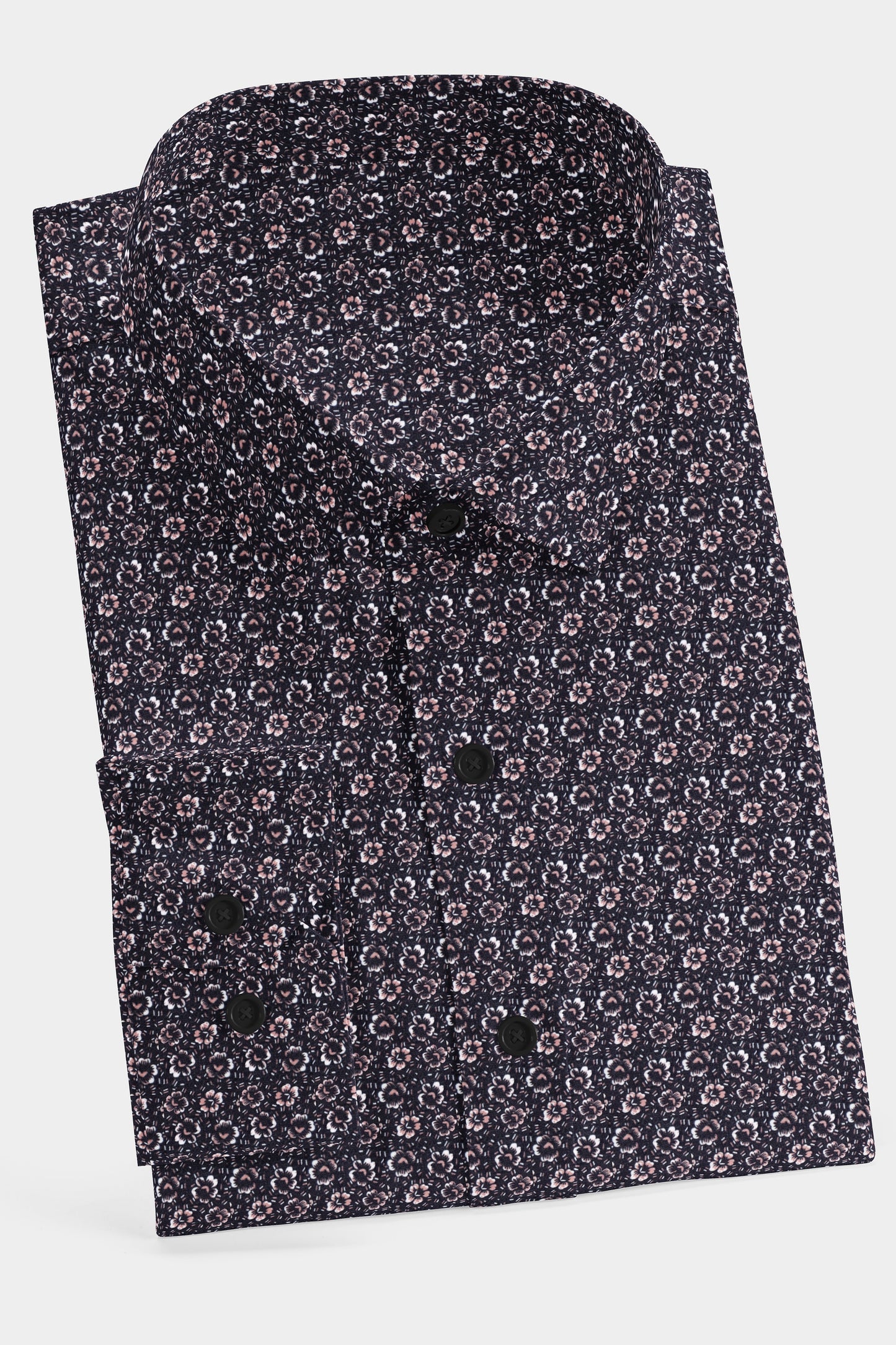 Black & Pink Flower Cotton