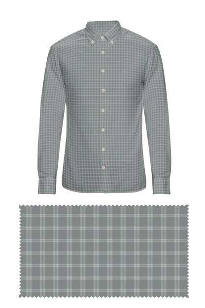 Grey Brushed Cotton Shirt