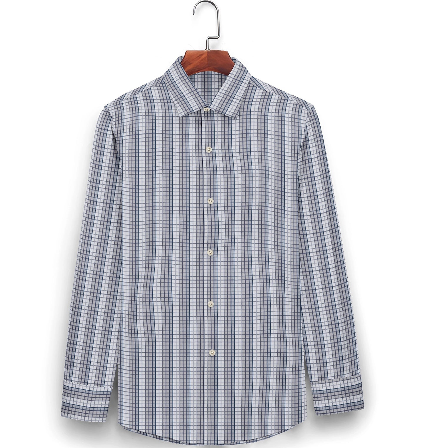 Grey Manor Check Shirt